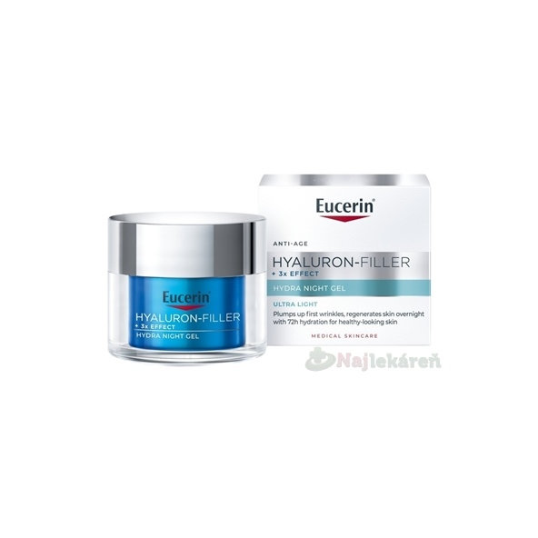 Eucerin HYALURON-FILLER 3XEFFECT Hydra nočný gél 50ml