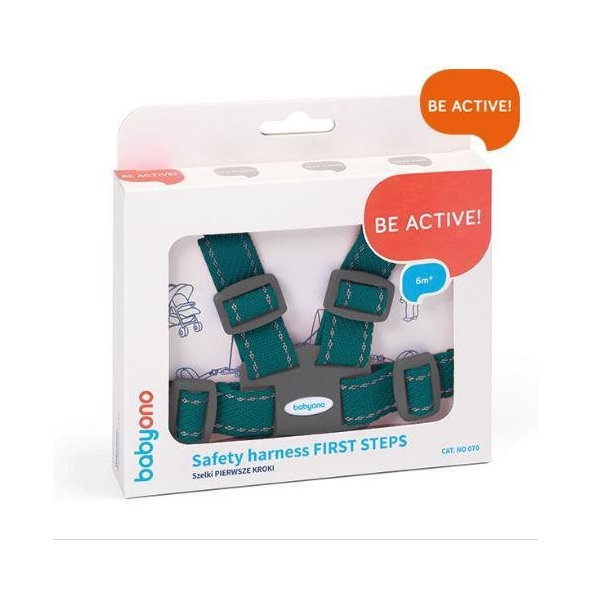 BABYONO Popruhy na dieťa - zelené 6 m+