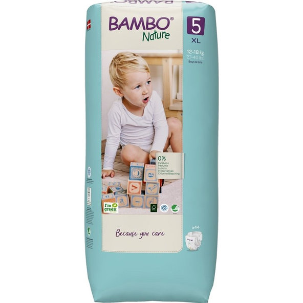 BAMBO Nature Plienky jednorázové 5 Tall, 44 ks, pre 12-18 kg