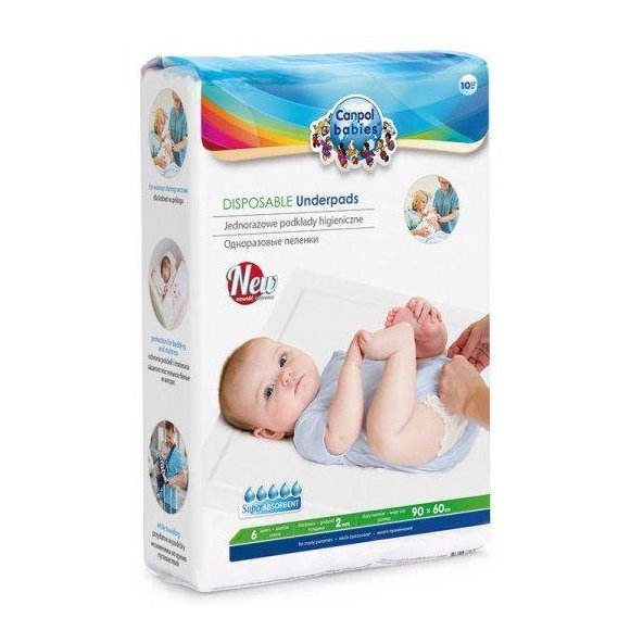 CANPOL BABIES Podložky prebaľovacie jednorázové 10 ks
