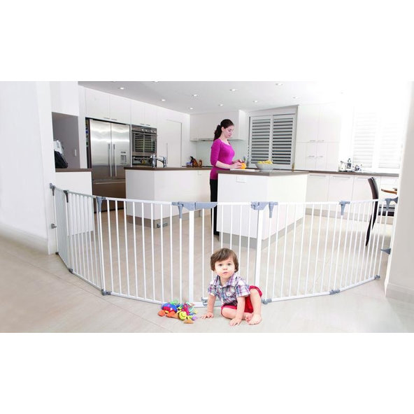 DREAMBABY Ohrádka bezpečnostná 3v1 biela