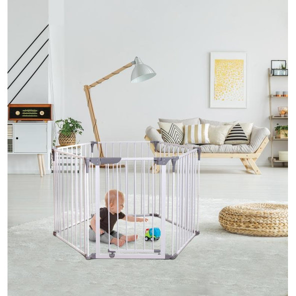DREAMBABY Ohrádka bezpečnostná 3v1 biela