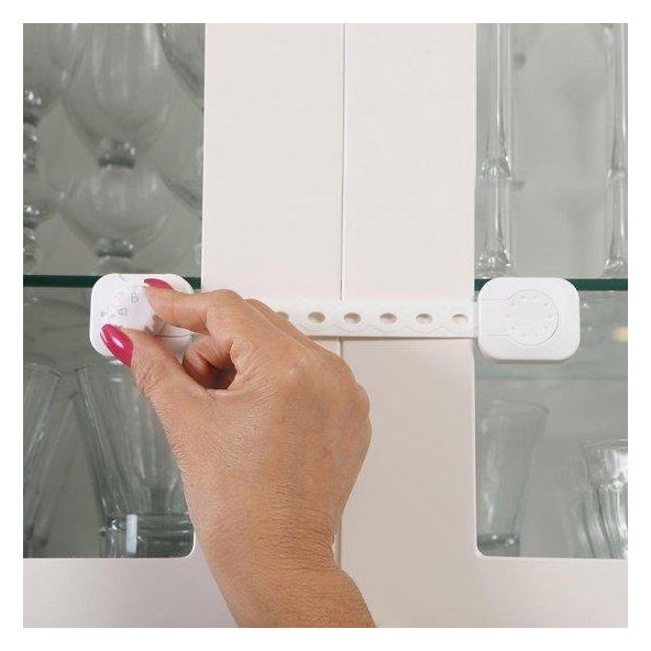 DREAMBABY Uzáver bezpečnostný univerzálny TWIST 'N LOCK 6 kusov biela