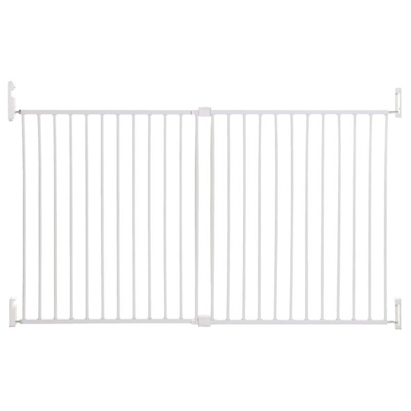 DREAMBABY Zábrana bezpečnostná Broadway 2-panelová extra široká 76-134,5 cm biela