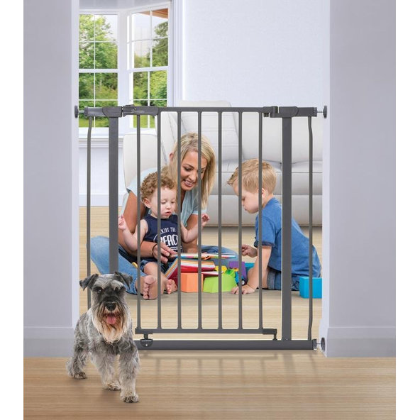 DREAMBABY Zábrana bezpečnostná kovová AVA 75-81 cm,  šedá