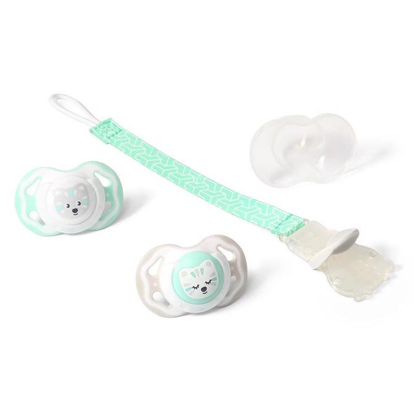 BABYONO Klip na cumlík 0 m+ zelený