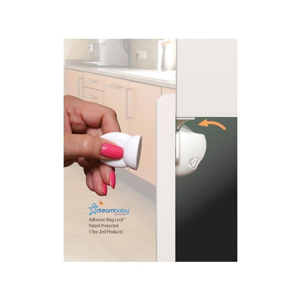 DREAMBABY Zámky magnetické 4 kusy + magnetický kľúč