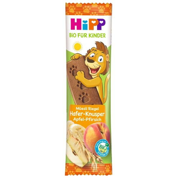 HiPP Tyčinka BIO Müsli jablko-broskyňa, 20g