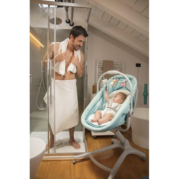 CHICCO Postieľka/lehátko/stolička Chicco Baby Hug 4v1 - Aquarelle