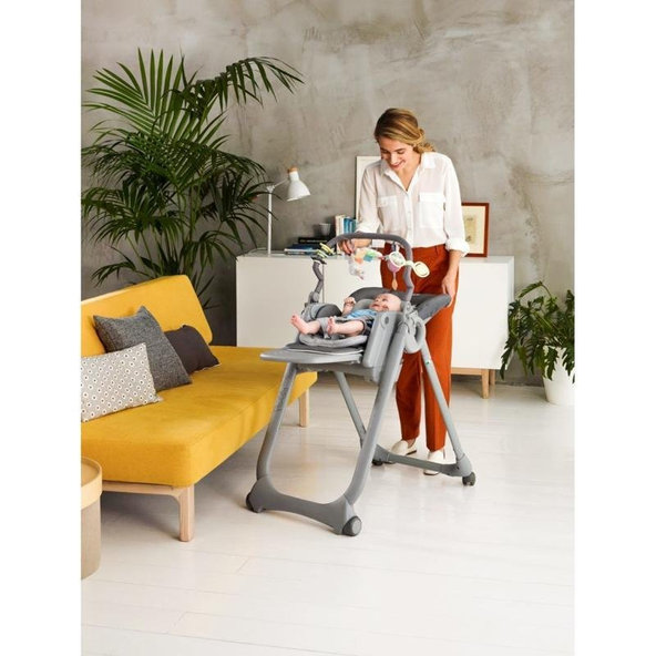 CHICCO Stolička jedálenská Polly Magic Relax - Cocoa