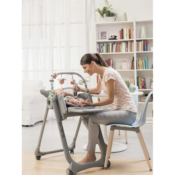 CHICCO Stolička jedálenská Polly Magic Relax - Cocoa