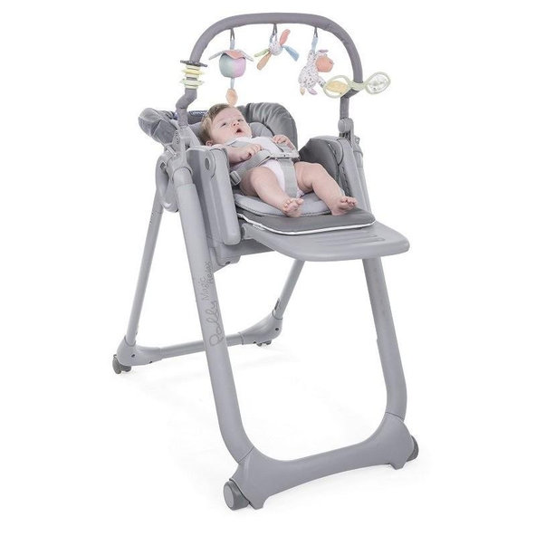 CHICCO Stolička jedálenská Polly Magic Relax - Graphite