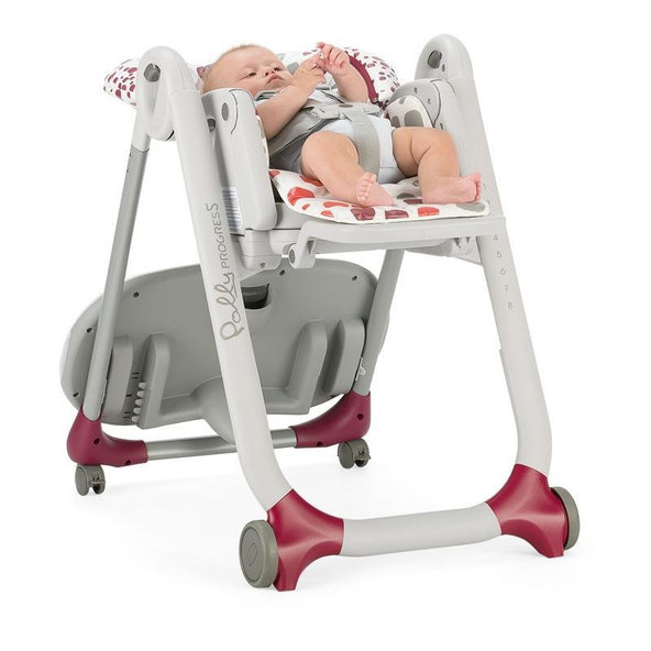 CHICCO Stolička jedálenská Polly Progres5 - Anthracite