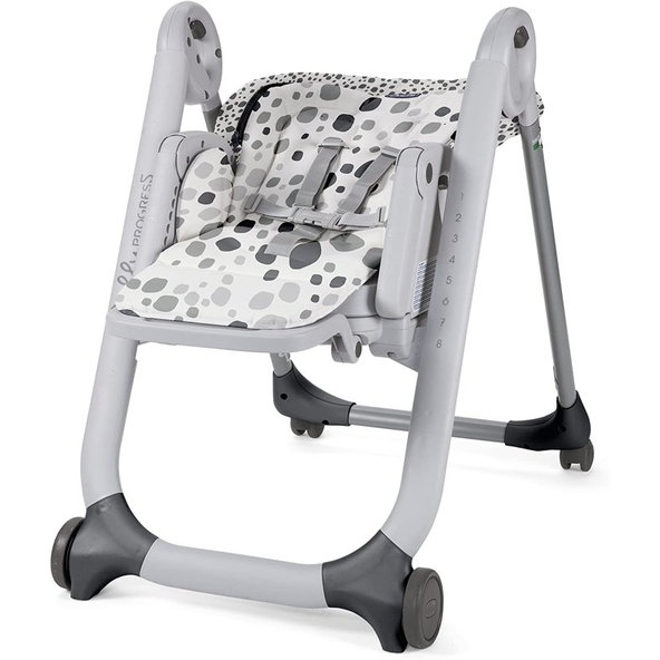 CHICCO Stolička jedálenská Polly Progres5 - Anthracite