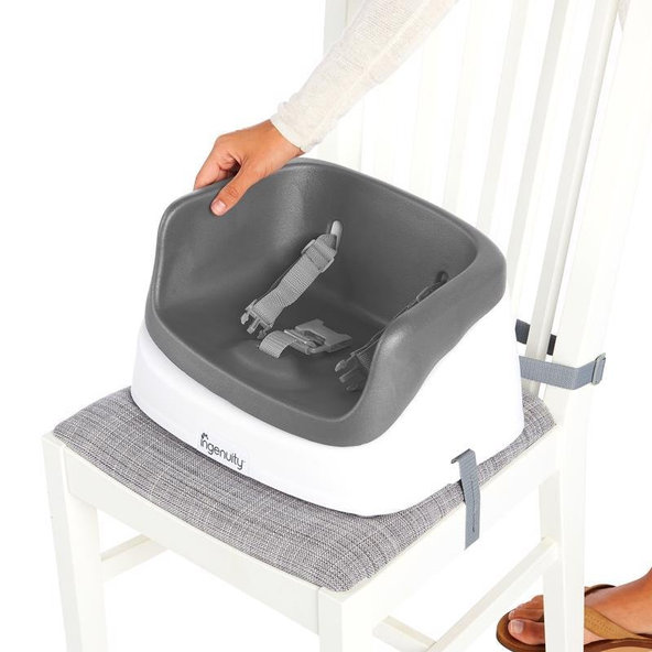 INGENUITY Podsedák na jedálenskú stoličku SmartClean Toddler - Slate 2r+, do 15 kg