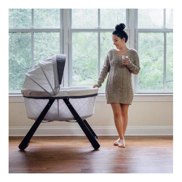 INGENUITY Postieľka hojdacia skladacia drevená Carrington 0m+, do 7kg, 2019