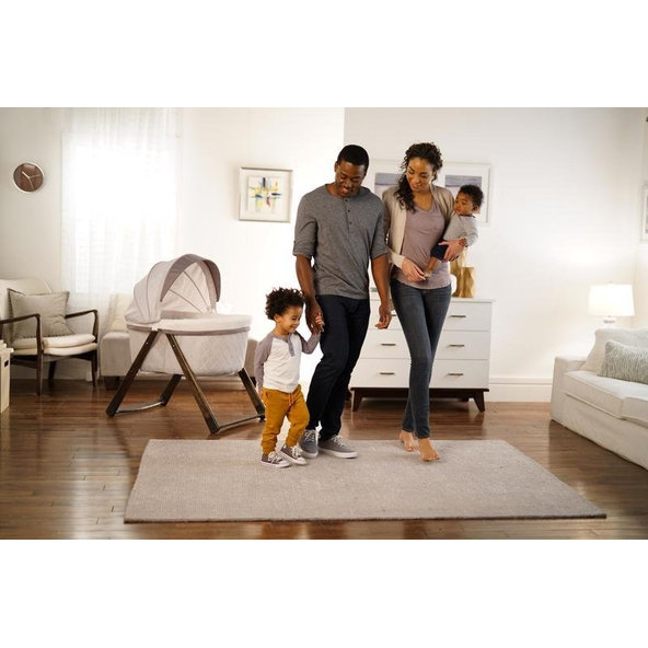 INGENUITY Postieľka hojdacia skladacia drevená Carrington 0m+, do 7kg, 2019