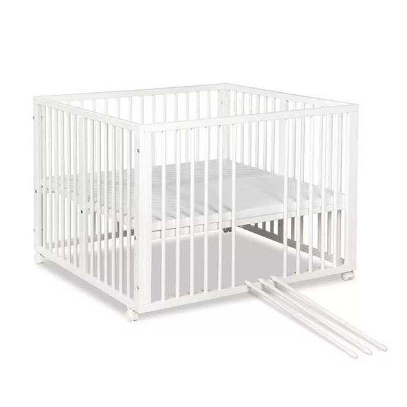 KLUPS Ohrádka drevená biela 100x96cm