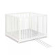KLUPS Ohrádka drevená biela 100x96cm