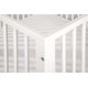 KLUPS Ohrádka drevená biela 100x96cm