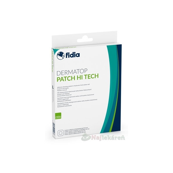 DERMATOP Patchi Hi Tech samolepiace krytie na rany 4 ks