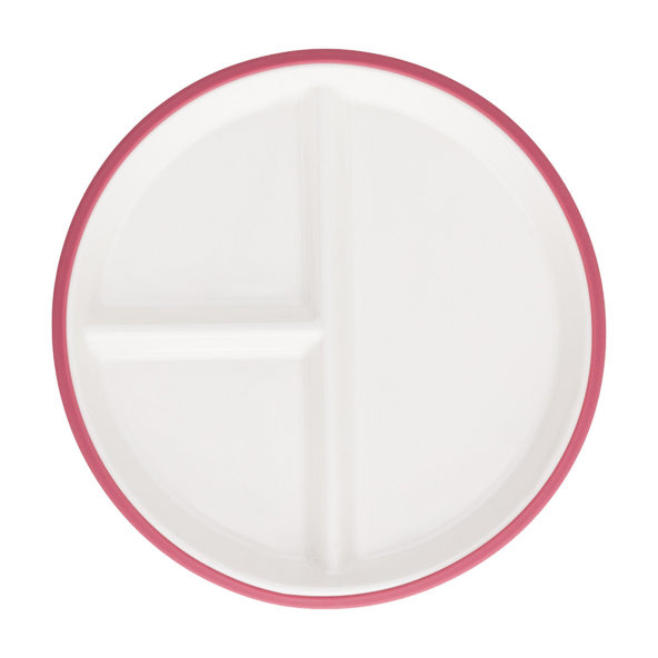 PETITE&MARS Tanier keramický so silikónovým obalom Candy Pink