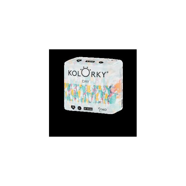 KOLORKY DAY - štetec - L (8-13 kg) - 19 ks - jednorázové ekoplienky