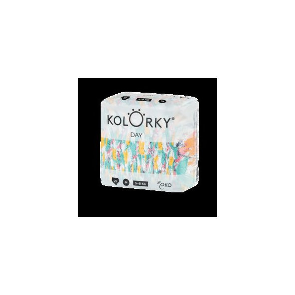 KOLORKY DAY - štetec - M (5-8 kg) - 21 ks - jednorázové ekoplienky