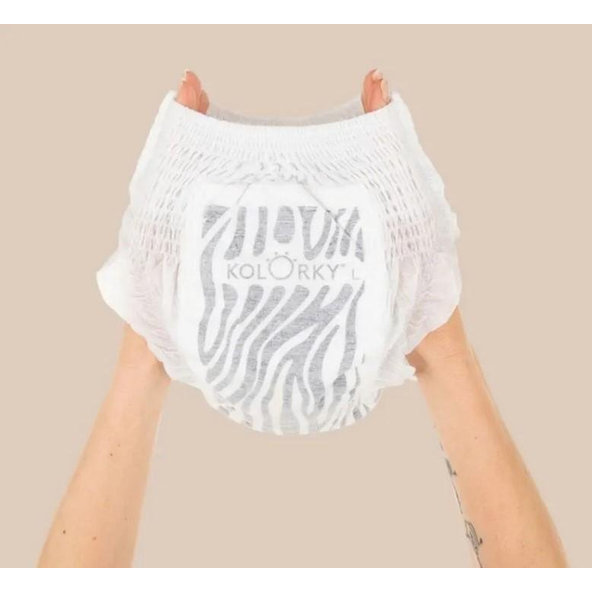 KOLORKY Deluxe velvet pants Wild L (8-13 kg) - jednorázové nohavičkové ekoplienky