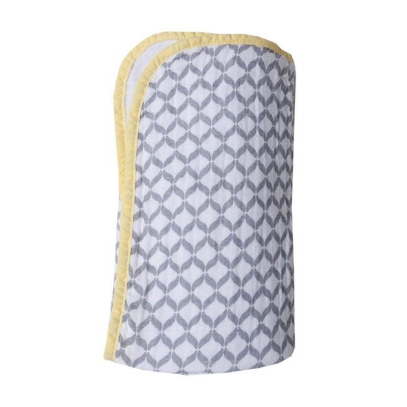 MOTHERHOOD Deka bavlnená mušelínová dvojvrstvová Pre-Washed Grey Classics 95x110cm