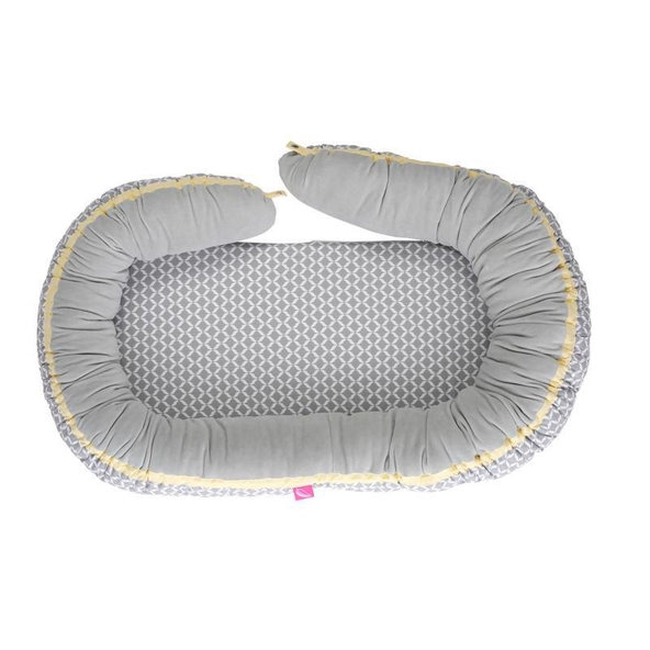 MOTHERHOOD Hniezdo pre bábätko 2v1 Grey Classics 95x62cm