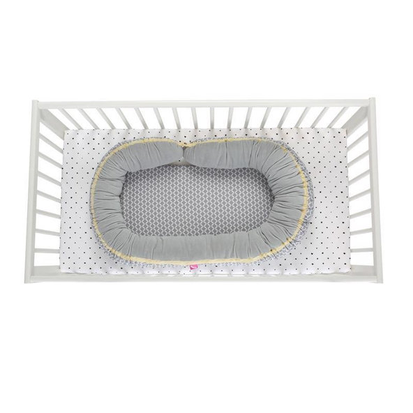 MOTHERHOOD Hniezdo pre bábätko 2v1 Grey Classics 95x62cm