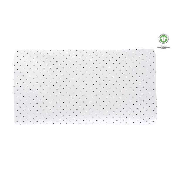 MOTHERHOOD Plachta napínacia s gumičkou BIO Black Dots 60x120cm
