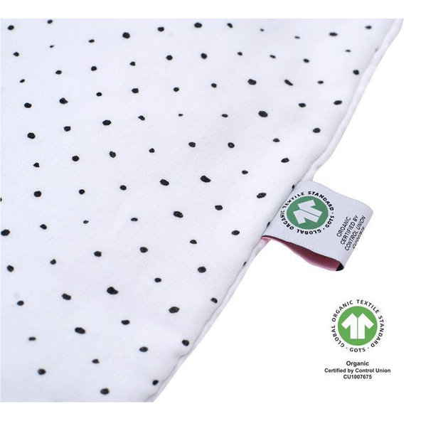 MOTHERHOOD Vak na spanie mušelínový BIO Grey and Black Dots 6-18m 0,5 tog