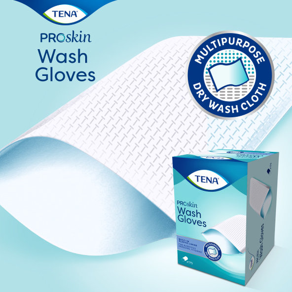 TENA Wash Glove umývacie rukavice s vnútornou fóliou 175 ks