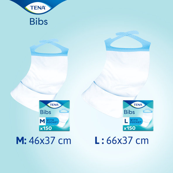 TENA Bib Podbradník L - 37x66 cm 150 ks