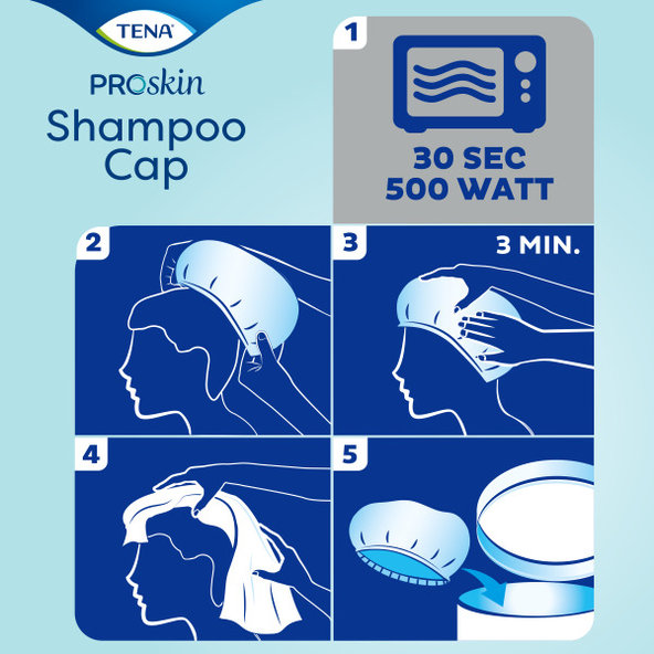 TENA Shampoo Cap čiapka na umývanie vlasov 1ks