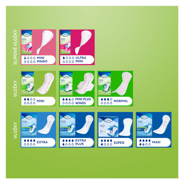 TENA Lady SLIM ULTRA MINI 28ks +14ks (50% zadarmo) inkontinenčné slipové vložky