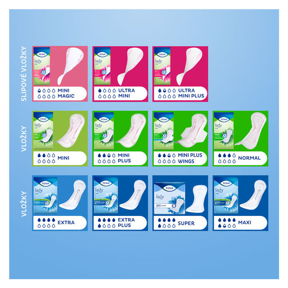 TENA Lady Slim Extra inkontinenčné vložky 10ks