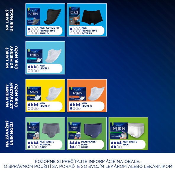 TENA Men Level 2 inkontinenčné vložky 20ks