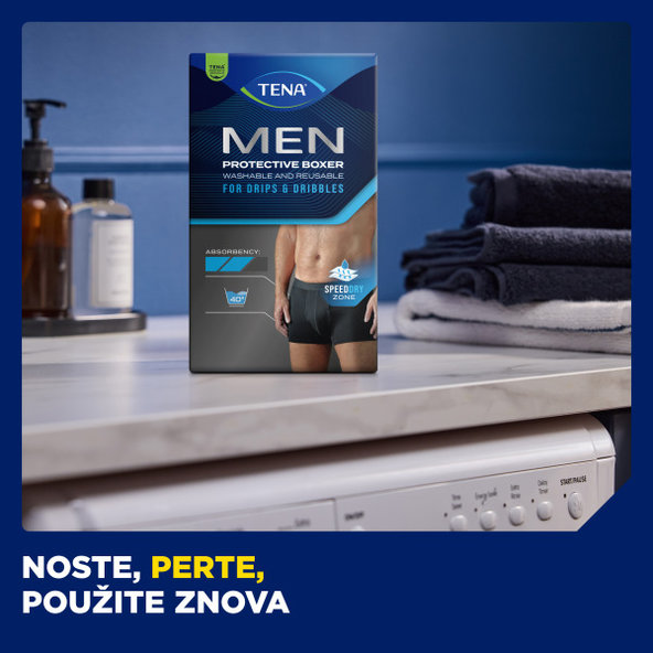 TENA Men Protective Boxer L pánske prateľné inkontinenčné boxerky 1ks