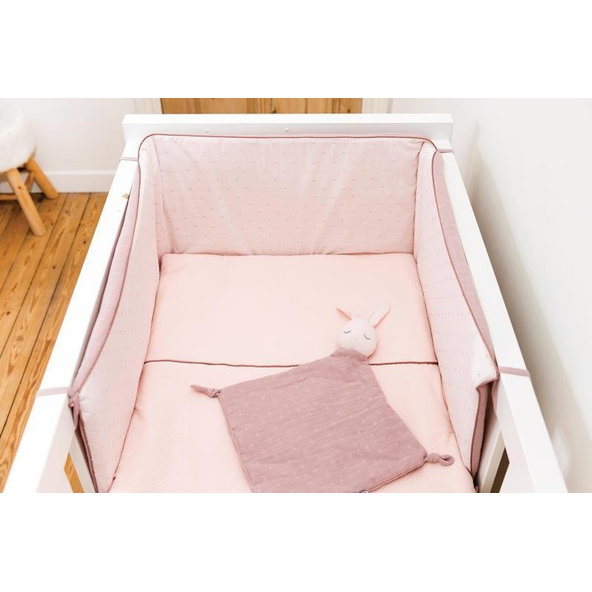 NATTOU Mantinel do postieľky PURE PINK