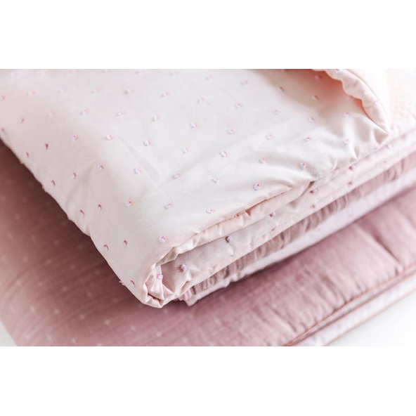 NATTOU Mantinel do postieľky PURE PINK