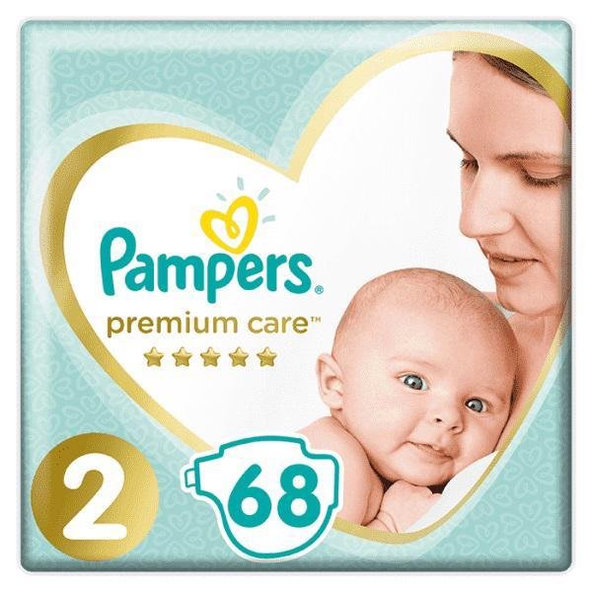 PAMPERS Plienky Premium Care 2 MINI 4-8kg 68 ks