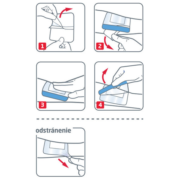 LEUKOPLAST® Leukomed® Sorbact 8x10 cm, 3 ks