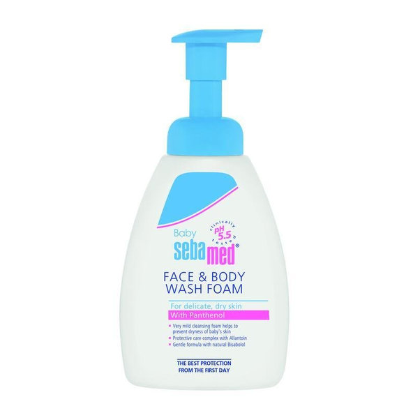SEBAMED Detská umývacia pena na telo a na tvár (400 ml)