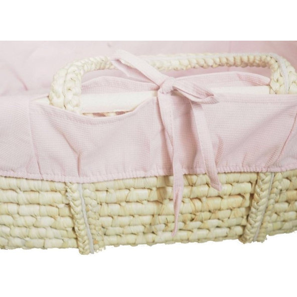 AHOJBABY Poťah do Mojžišovho košíka pre bábätko Pink