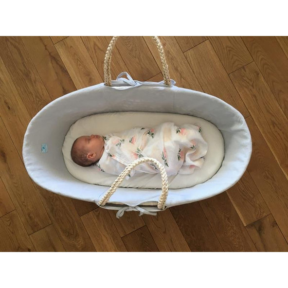 AHOJBABY Poťah do Mojžišovho košíka pre bábätko Pink