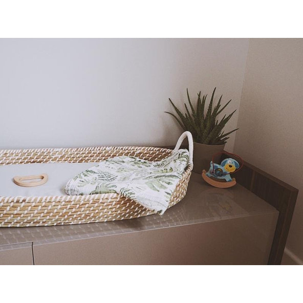 AHOJBABY Prebaľovací košík pre bábätko Smart Basket natural + podložka