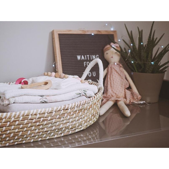 AHOJBABY Prebaľovací košík pre bábätko Smart Basket natural + podložka